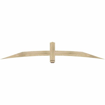 Ekena Millwork Bellingham Rough Sawn Timber Gable Bracket, Douglas Fir, 84"W x 14"H x 2"D x 4"F, 4/12 Pitch GBW084X14X0204BEL00RDF